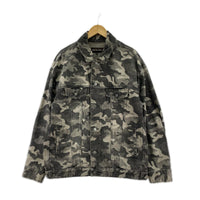 デニムジャケット カモフラ GRY S/M