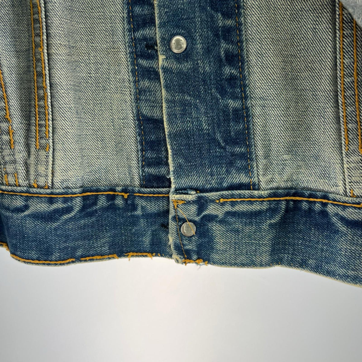 デニムジャケット Levi's 60~70s BIGE ボタン裏526 70505 4th (ー)