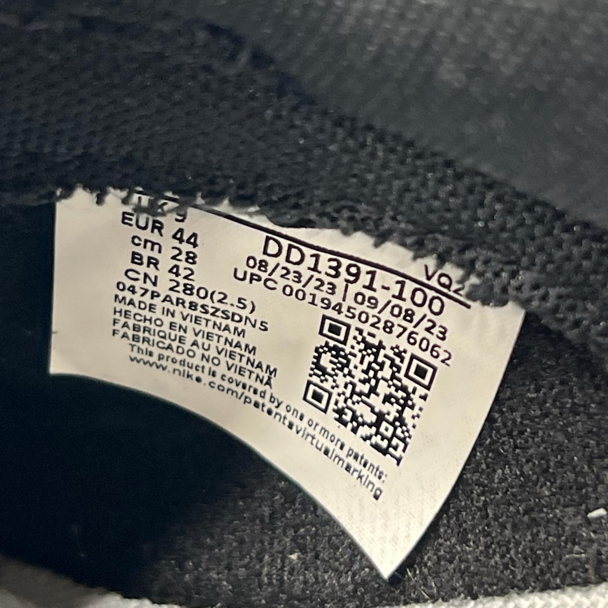 スニーカー DUNK LOW RETRO 黒白 (28.0) 28cm (US10 UK9 1/2 EU46)