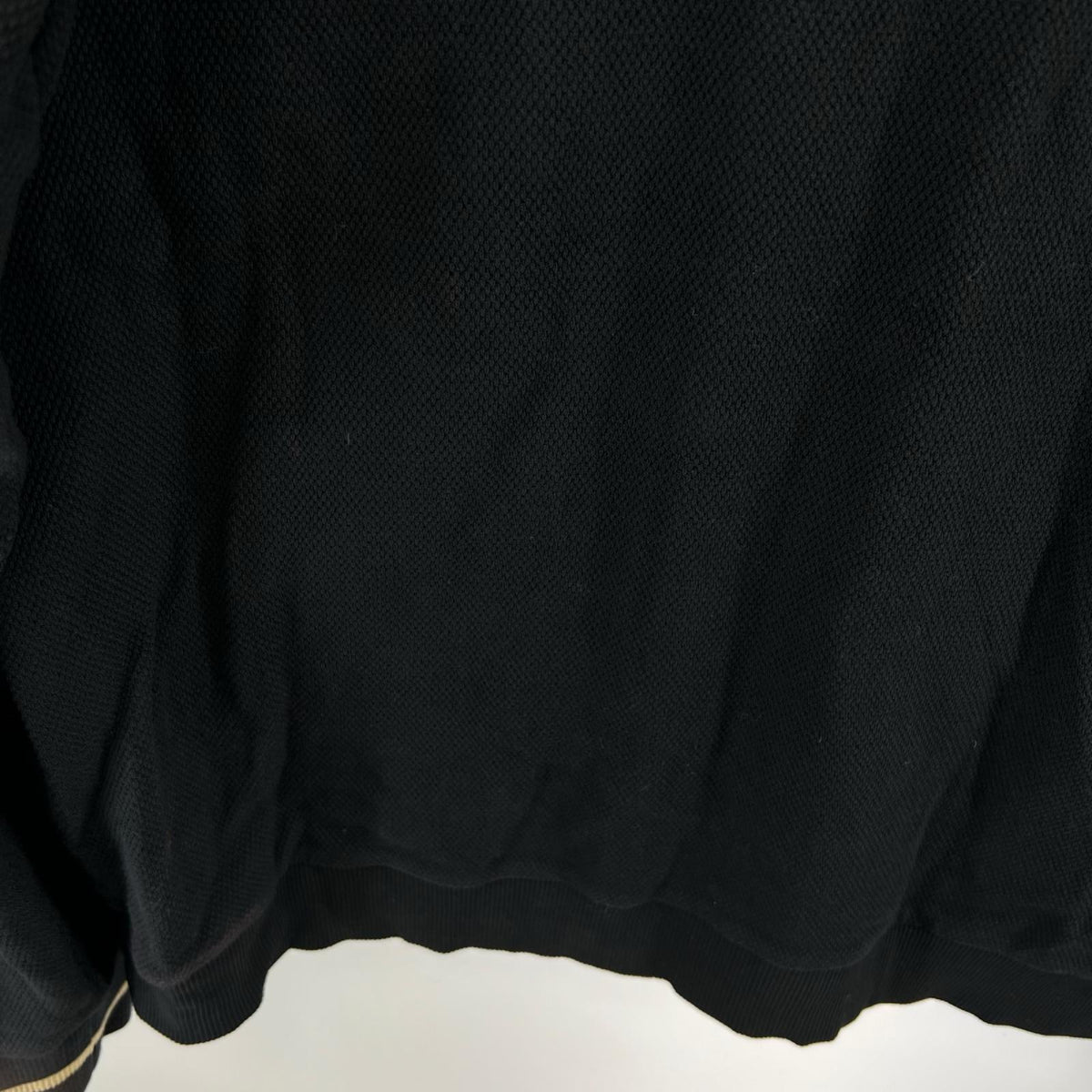 カーディガン Tipped Pique Texture Cardigan 黒 M ブラック