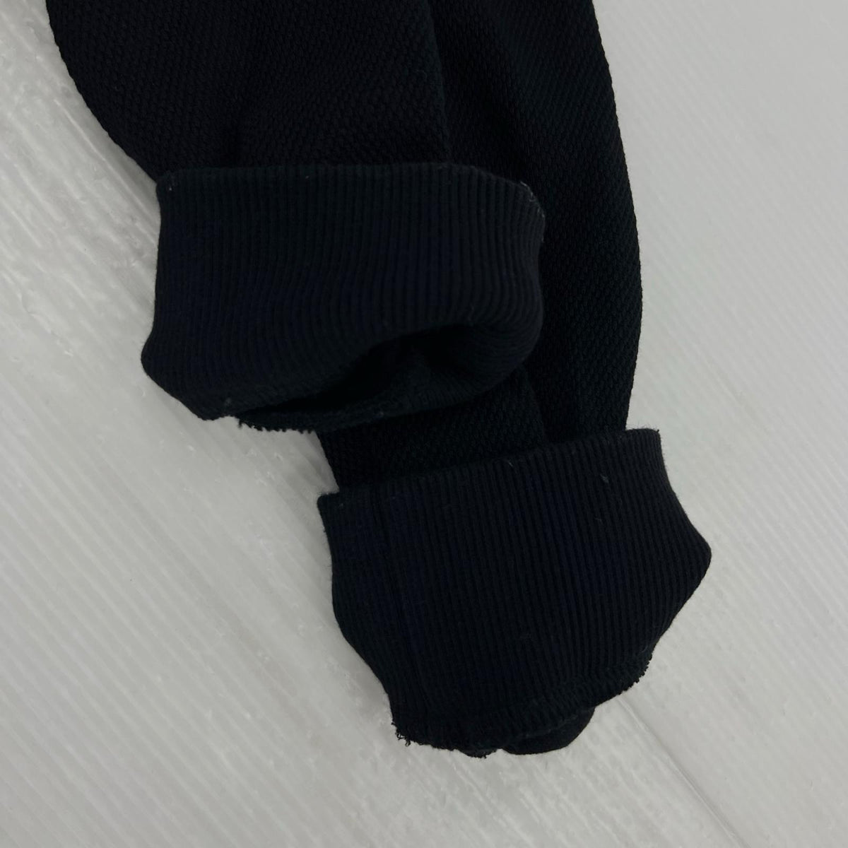 カーディガン Tipped Pique Texture Cardigan 黒 M ブラック