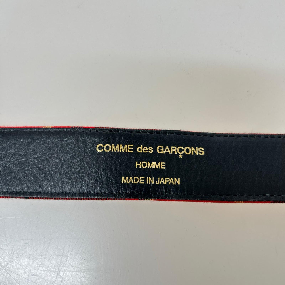 その他アクセサリー HOMME チェック 赤黒