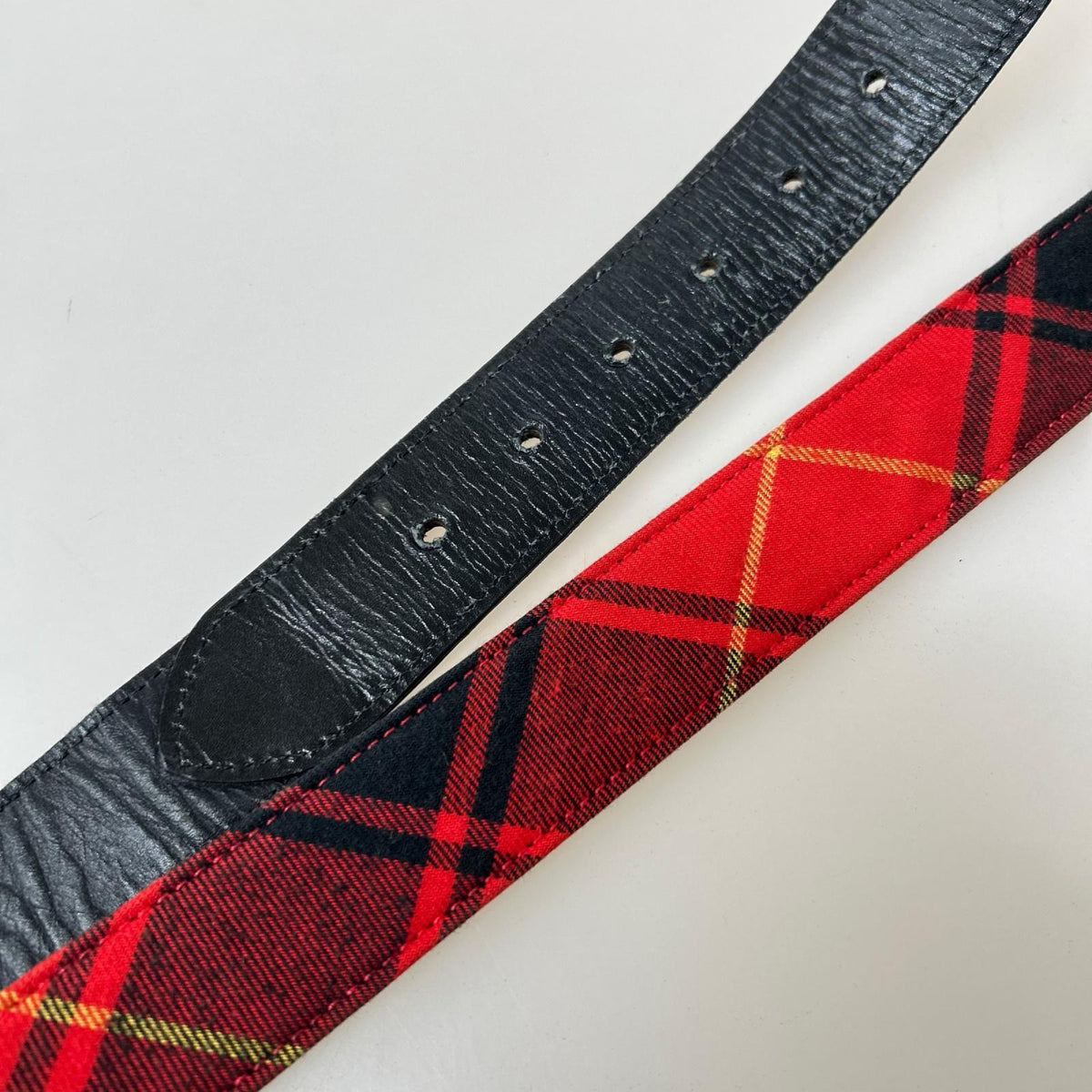 その他アクセサリー HOMME チェック 赤黒