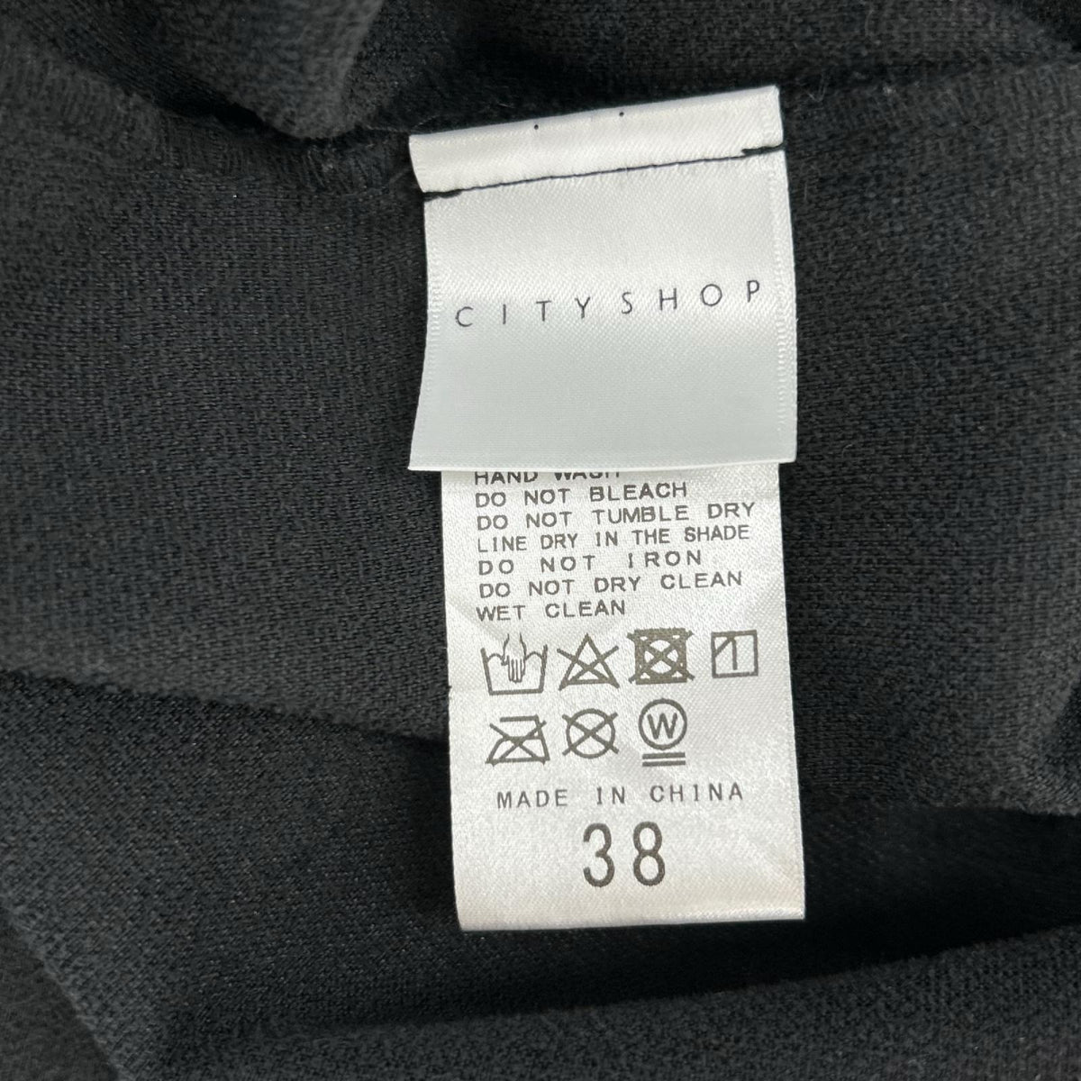 ワンピース CITYSHOP/ベロアワンピース 38 ブラック
