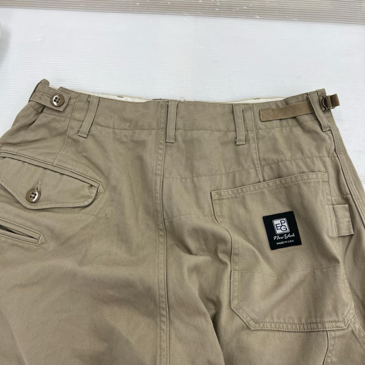 パンツ ×BEAMS PLUS USA製 PEG ペインター ベージュ (S) S ベージュ