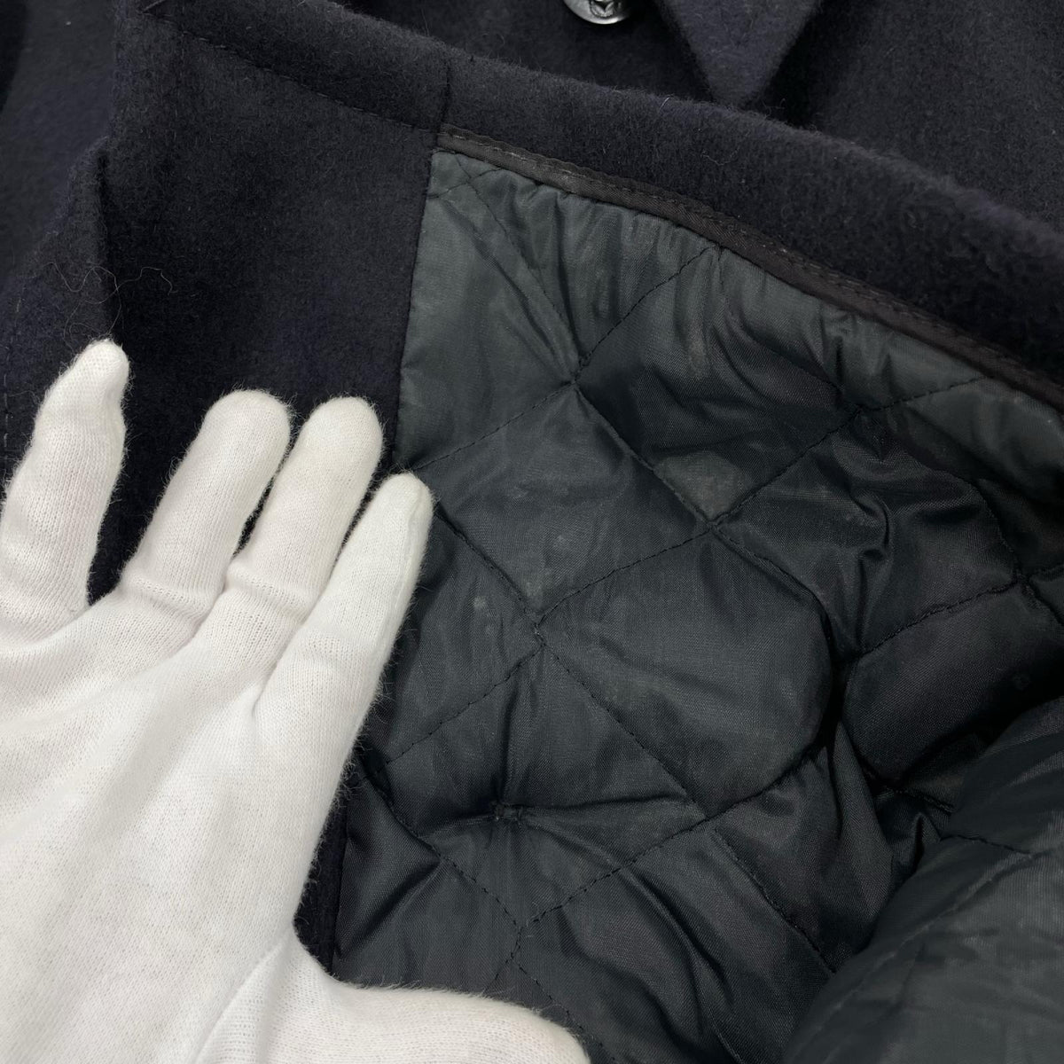 テーラードジャケット MELTON PEA COAT/502-2525 42 ネイビー