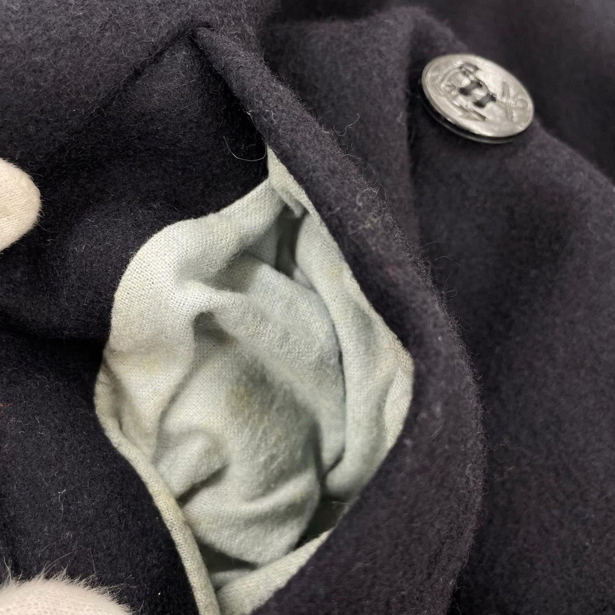 テーラードジャケット MELTON PEA COAT/502-2525 42 ネイビー