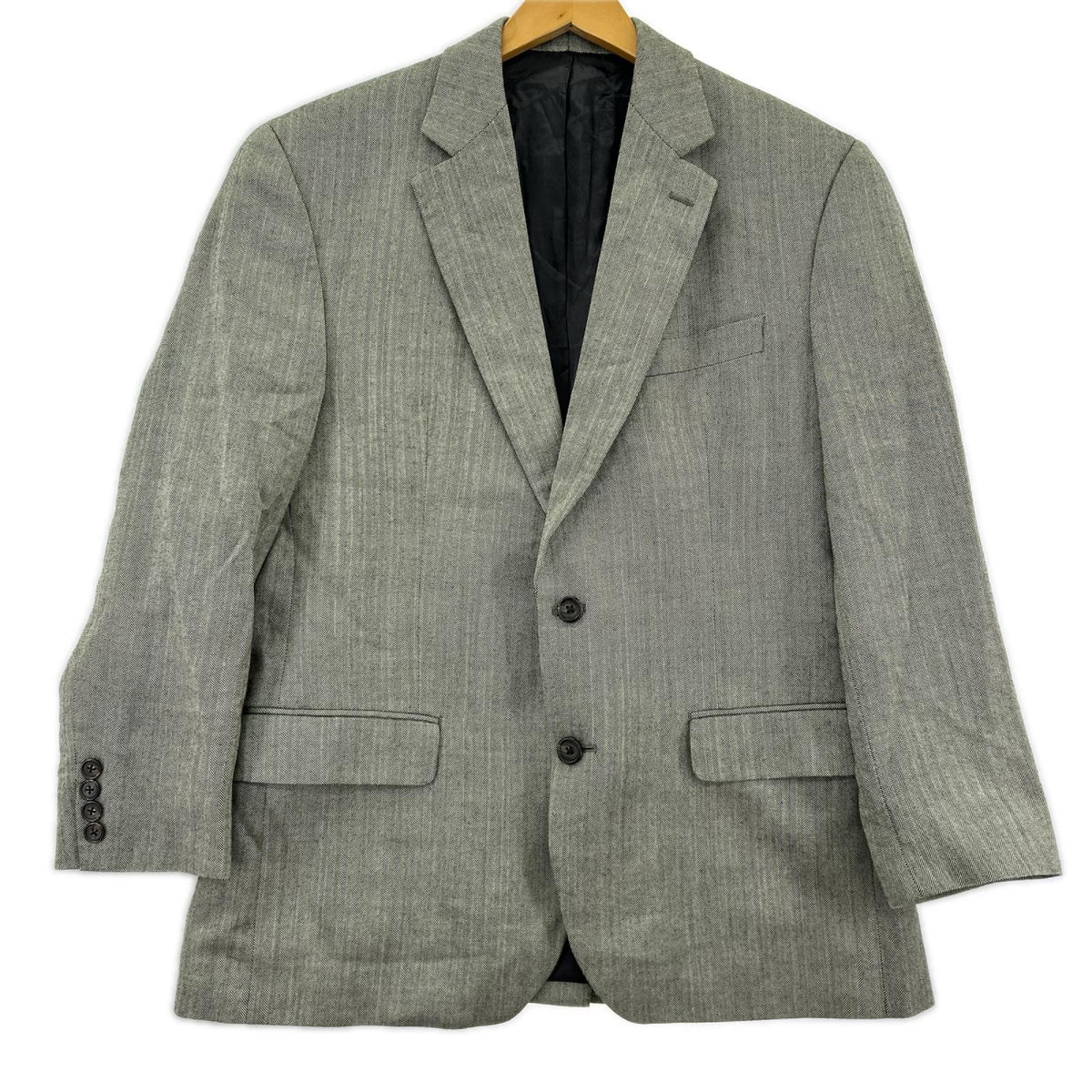 テーラードジャケット RALPH LAUREN ヘリンボーン 2Bテーラードジャケット グレー