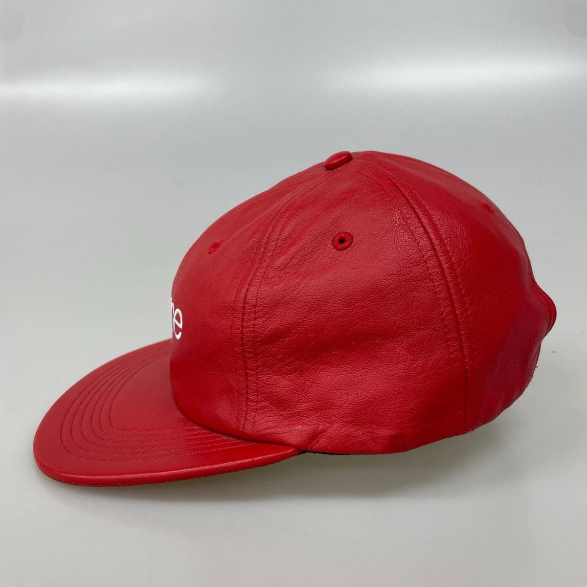キャップ 16AW Leather Classic Logo 6-Panel 赤 レッド