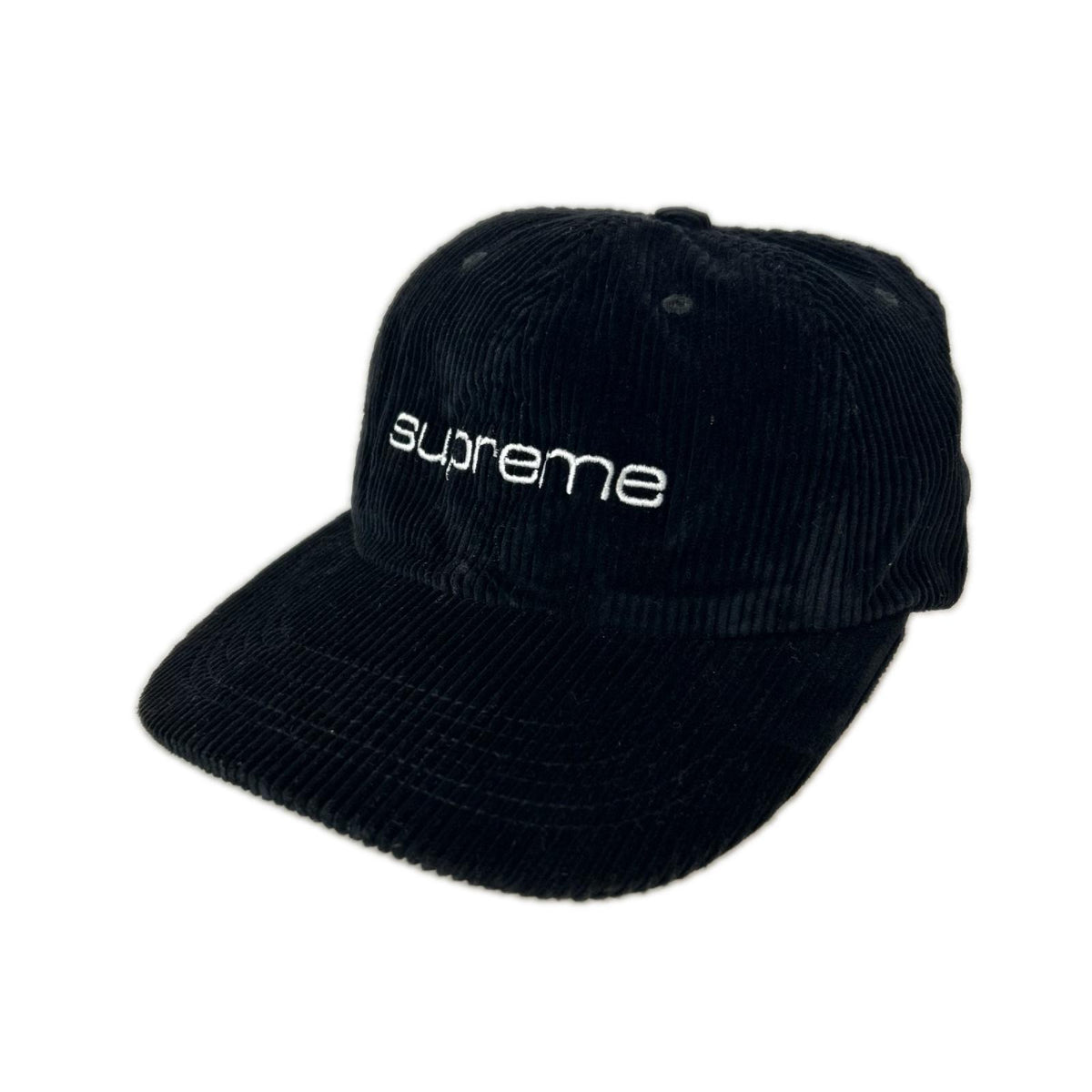 キャップ Supreme Corduroy Compact Logo 6-Panel Cap 黒 ブラック
