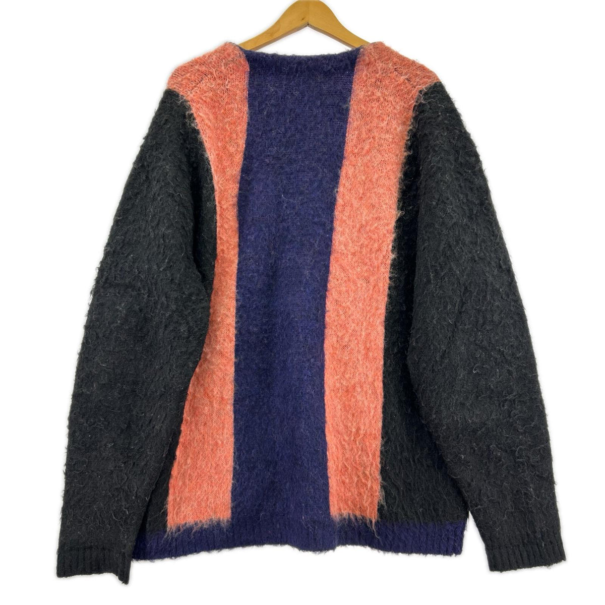 カーディガン VINTAGE MOHAIR STRIPE CARDIGAN M マルチカラー