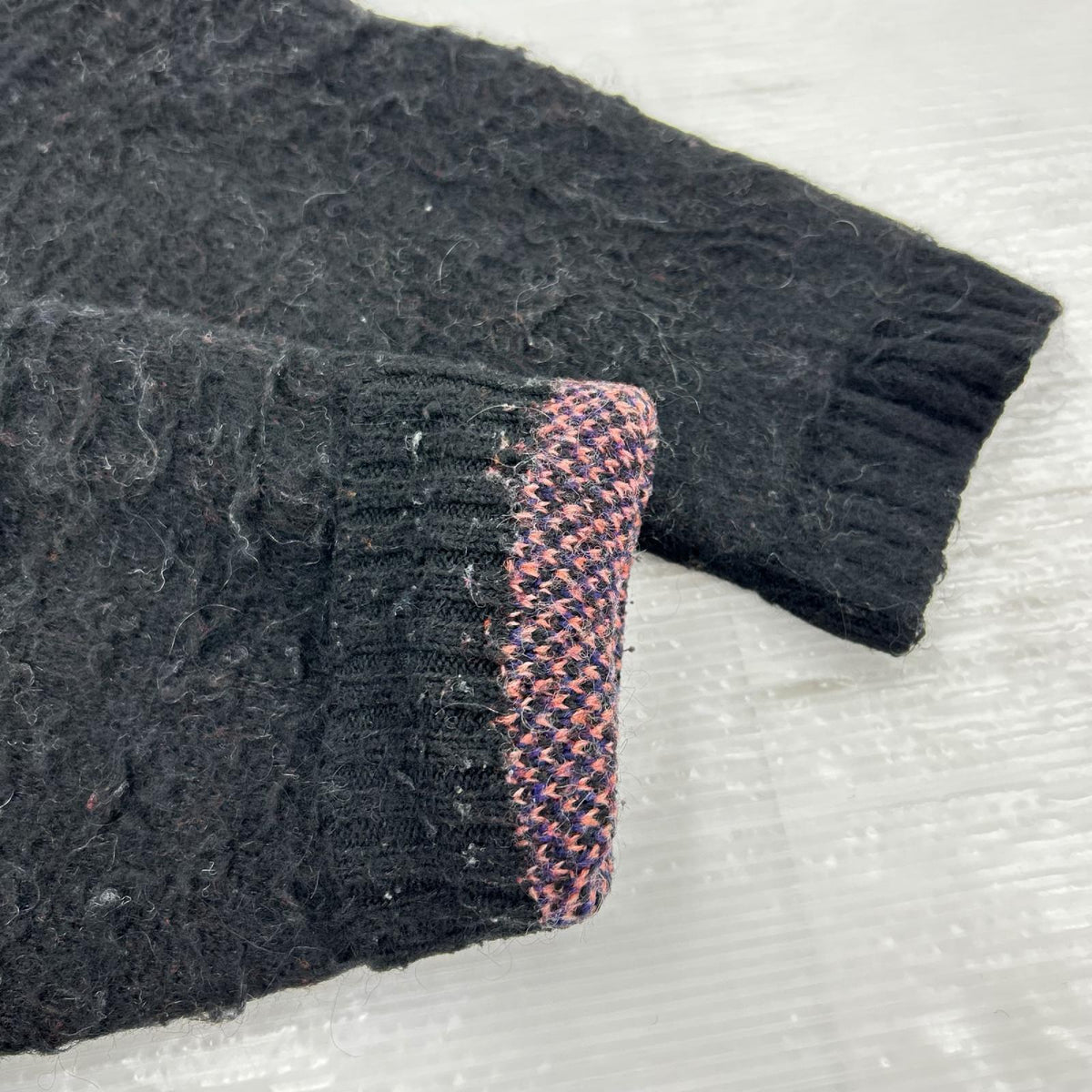 カーディガン VINTAGE MOHAIR STRIPE CARDIGAN M マルチカラー