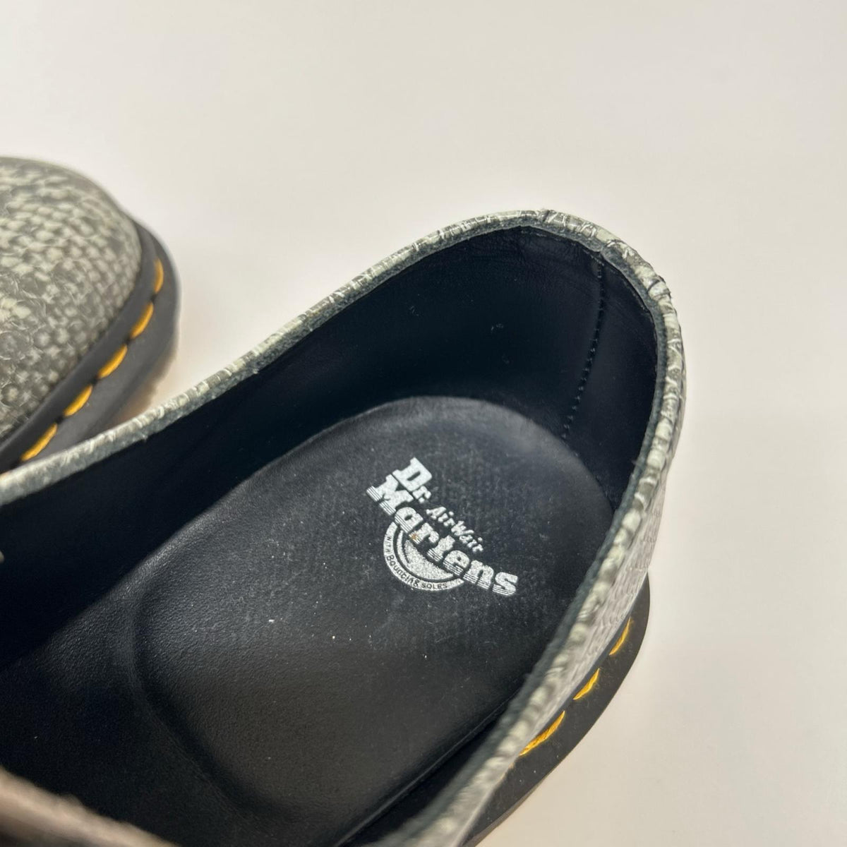 ブーツ 1461 3HOLE SHOES パイソン柄 グレー