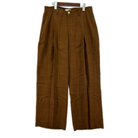 パンツ CMMN SWDN Mari Wide 1-Pleat Trousers スラックス 50 ブラウン 50 ブラウン
