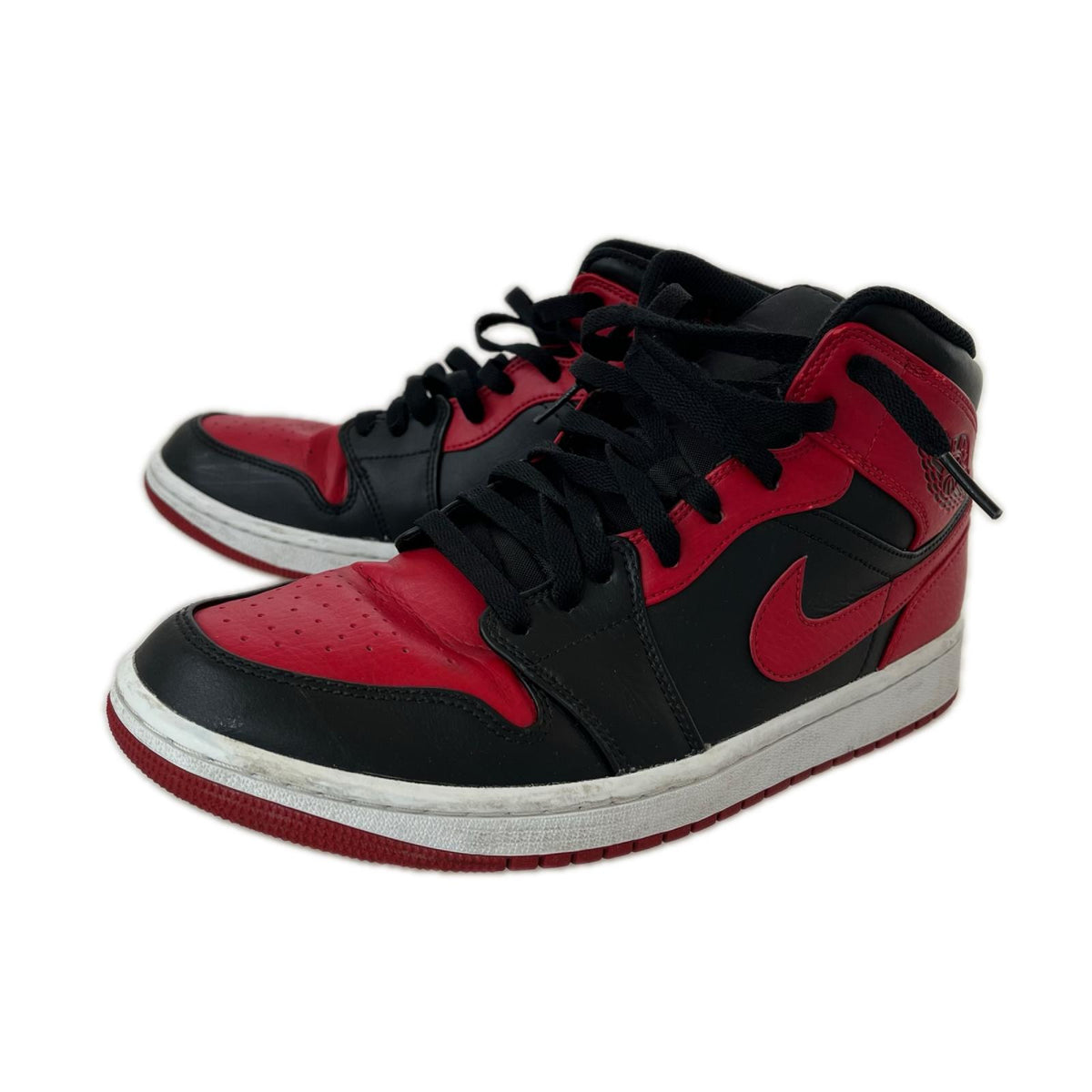 スニーカー AIR JORDAN 1 MID Red 27.5cm 27.5cm (US9 1/2 UK9 EU45)