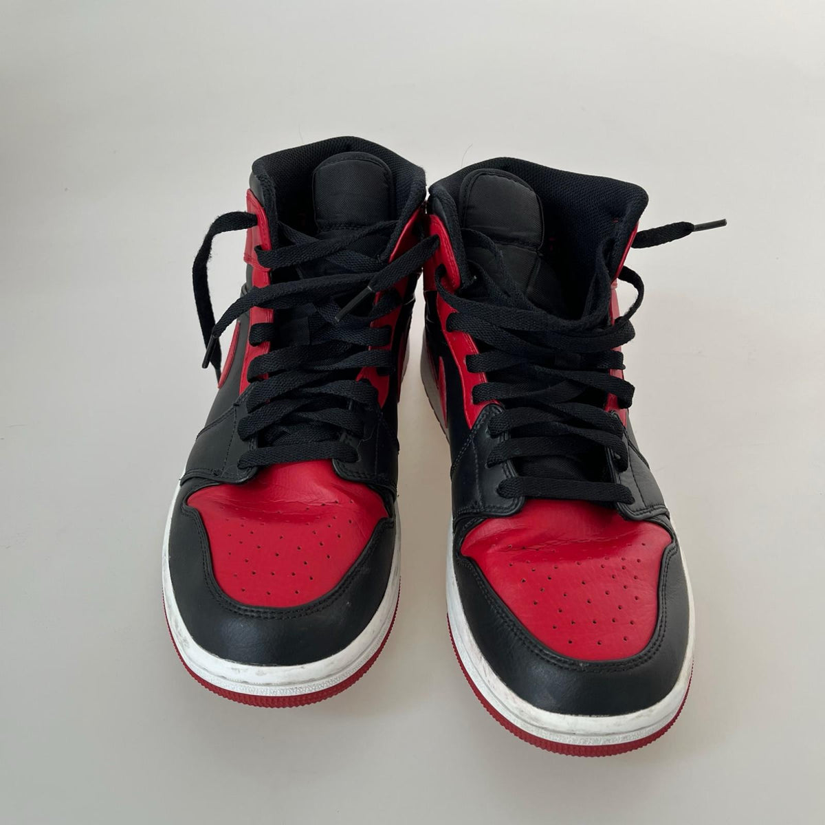 スニーカー AIR JORDAN 1 MID Red 27.5cm 27.5cm (US9 1/2 UK9 EU45)