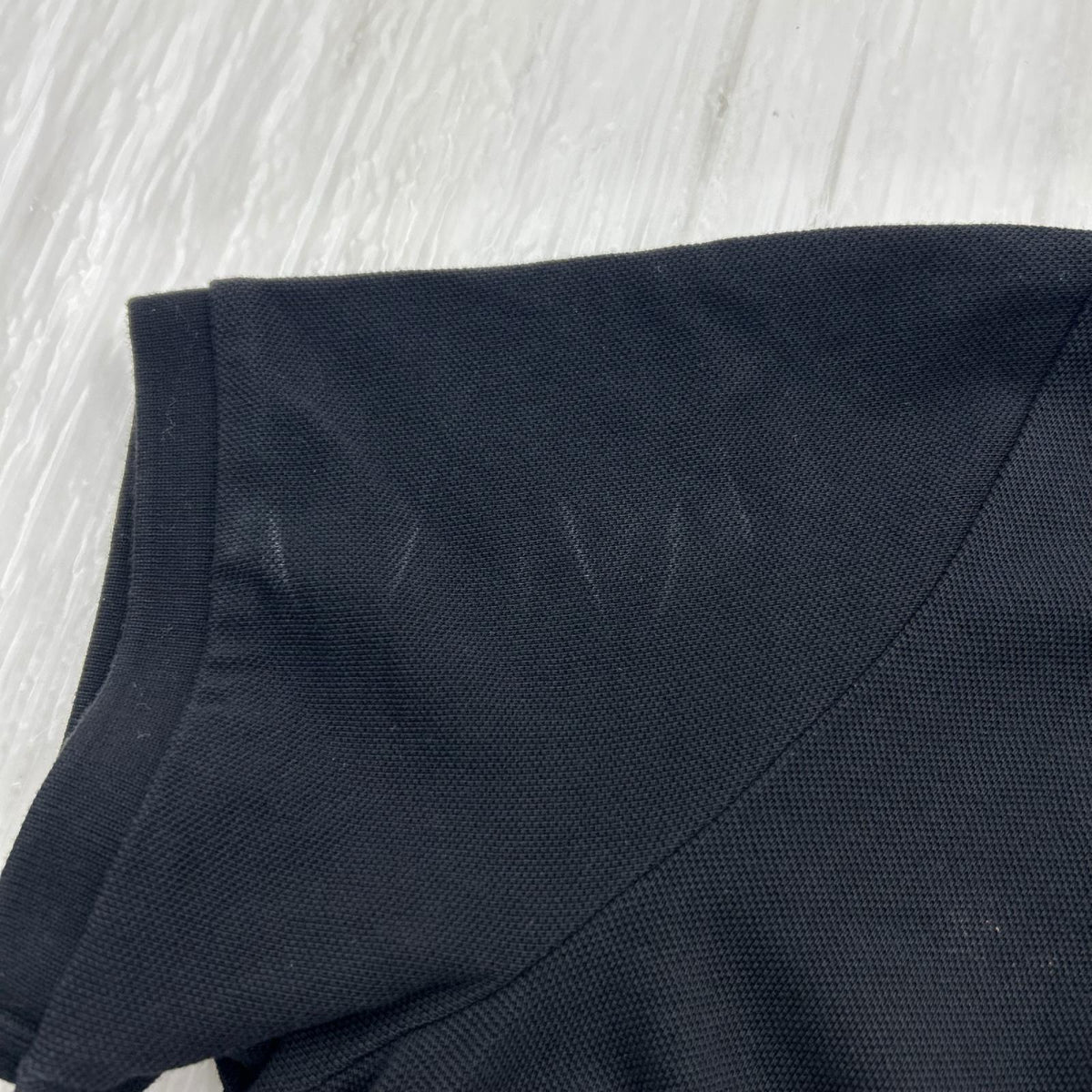 ポロシャツ MAGLIA POLO MANICA CORTA ロゴプリントポロシャツ ブラック