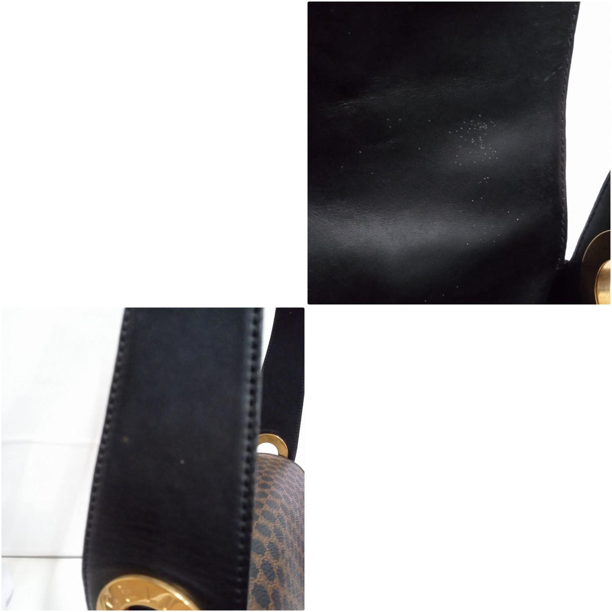 CELINE マカダム柄 サークルロゴ ショルダーバッグ