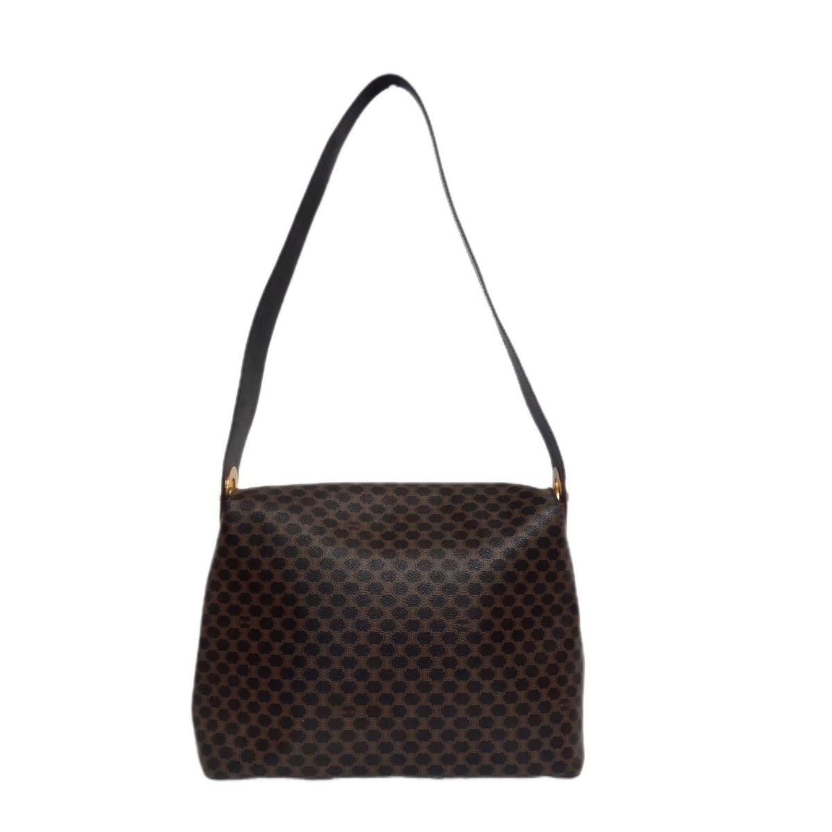 CELINE マカダム柄 サークルロゴ ショルダーバッグ