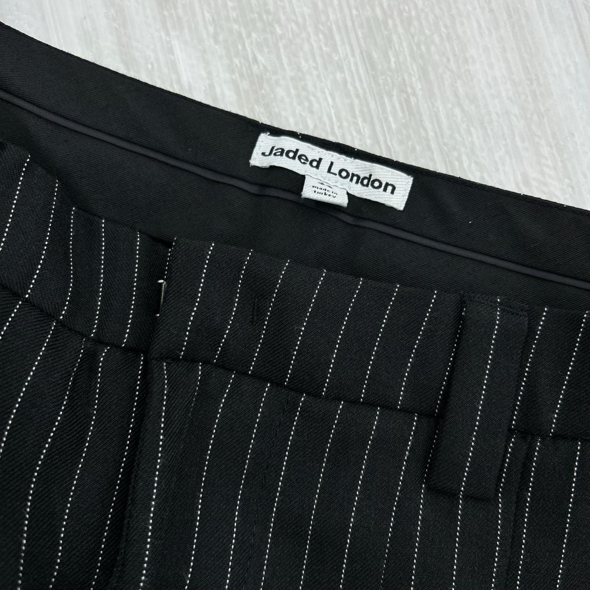 パンツ JADED LONDON ストライプ スラックス ブラック W34 34 ブラック