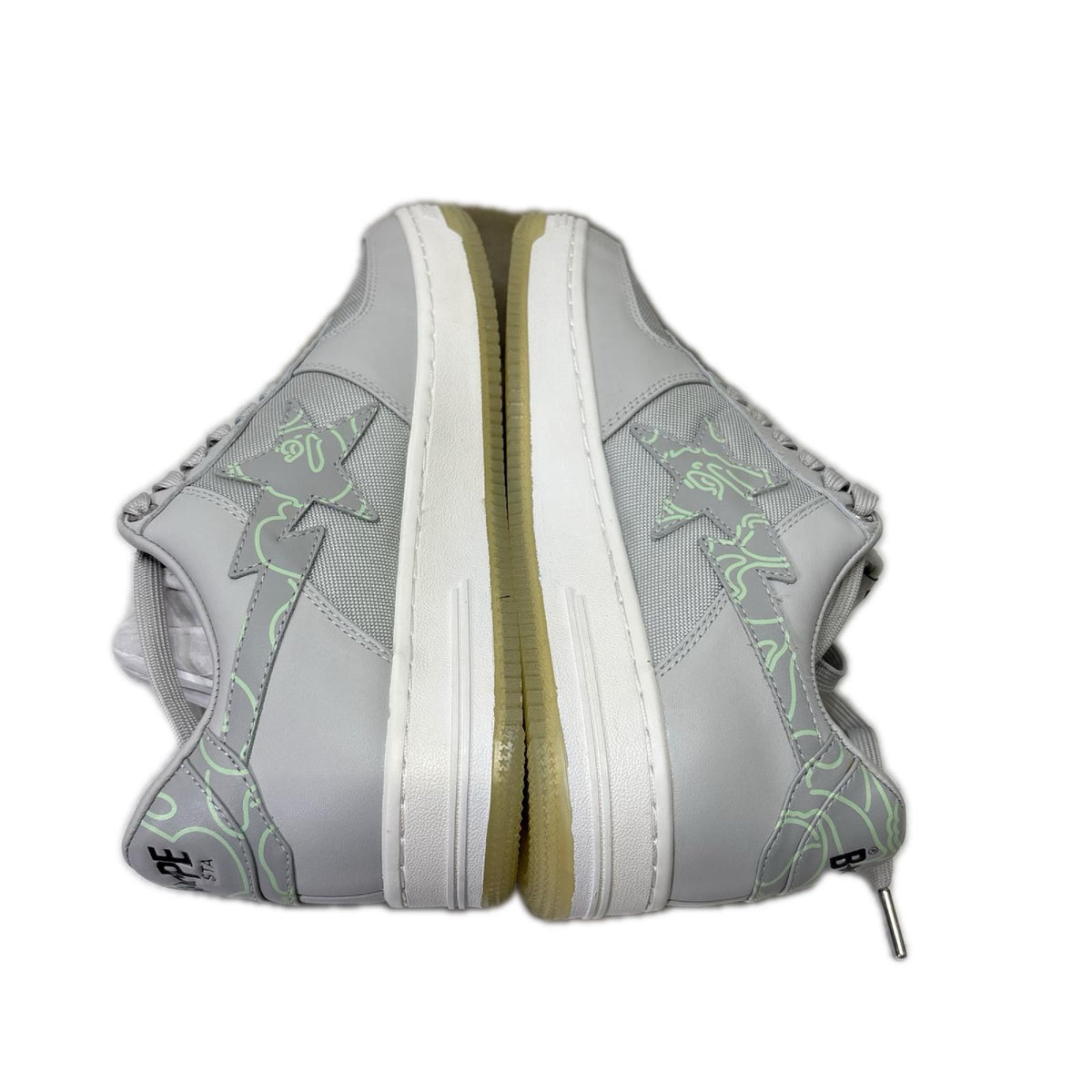 スニーカー BAPE STA TEXT CODE CAMO Grey 27cm (US9 UK8 1/2 EU44) グレー