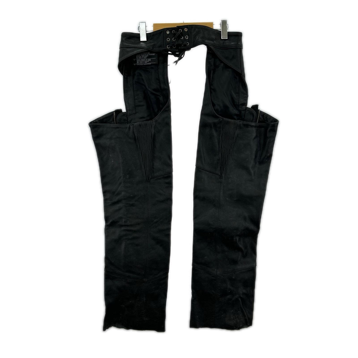 その他ボトムス Leather Motorcycle Chaps ブラック (M) M ブラック