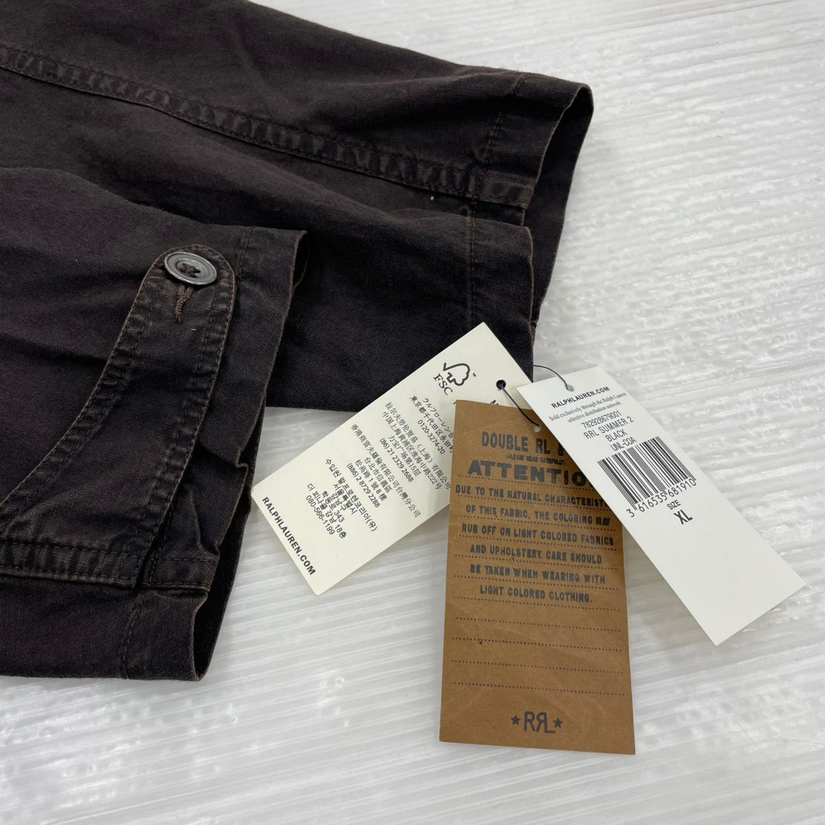 その他アウター COTTON LINEN SHOP COAT(XL) ブラウン