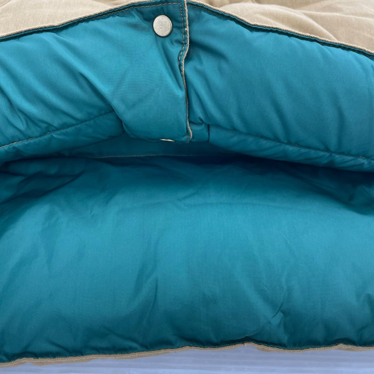 ダウンベスト Rocky Mountain 別注 ヨークレザー ベージュ (42) 42 ブラウン