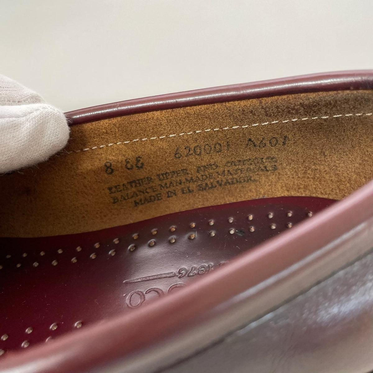 シューズ G.H.BASS & COMPANY Weejuns LOGAN コインローファー A601 バーガンディー (8) レッド