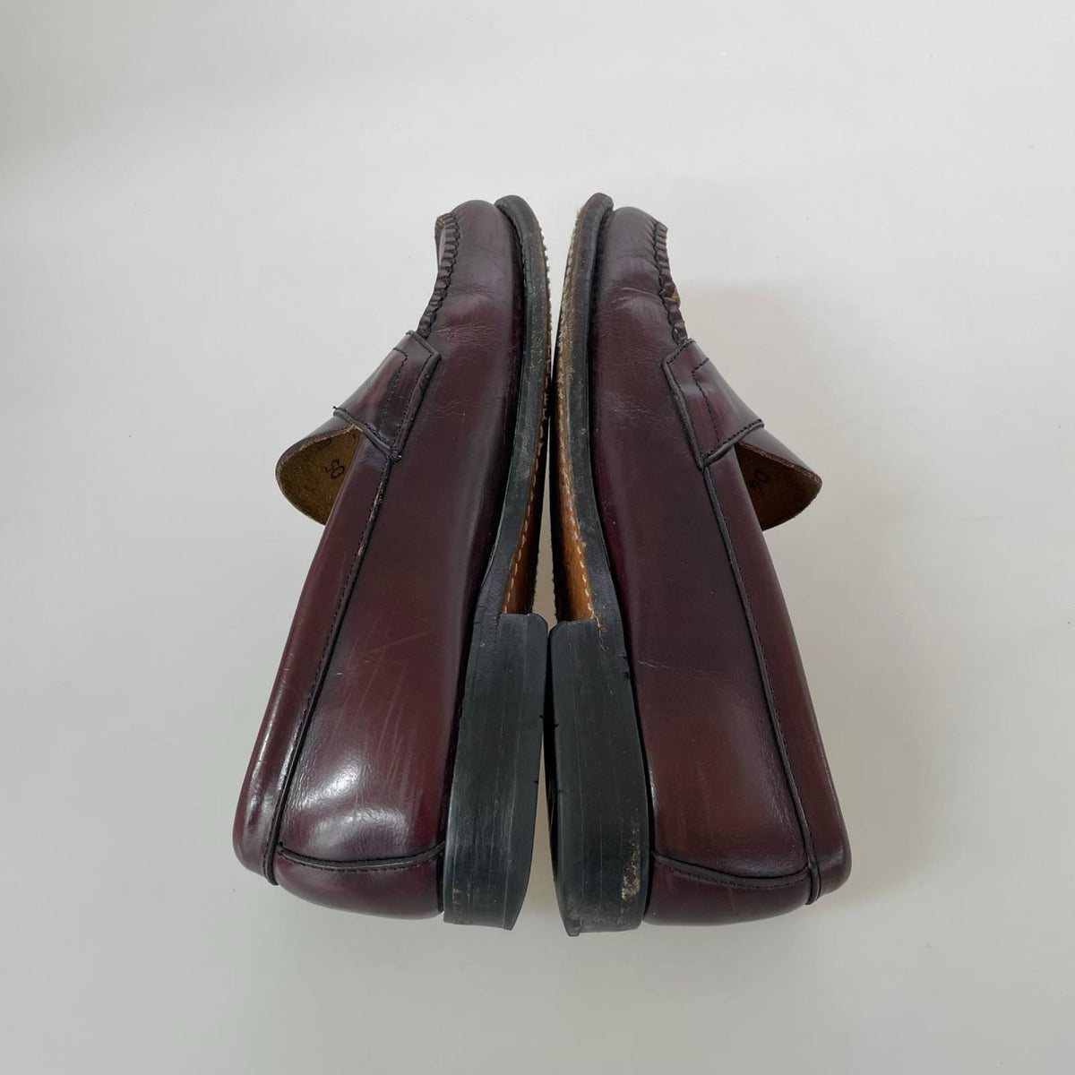 シューズ G.H.BASS & COMPANY Weejuns LOGAN コインローファー A601 バーガンディー (8) レッド