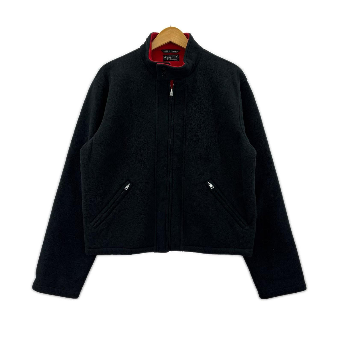 ジャケット homme Fleece Riders Jacket BLK/RED 3 ブラック