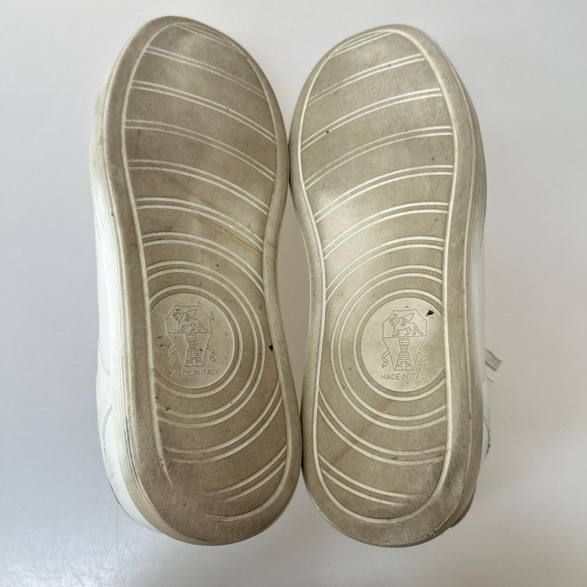 スニーカー leather sneaker 43 ホワイト