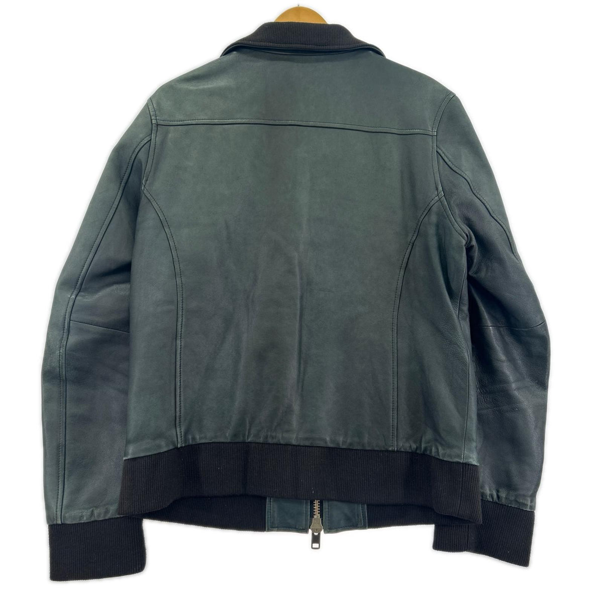 レザージャケット WHO'S WHO gallery Real Leather Flight Jacket L DGR L ブラック