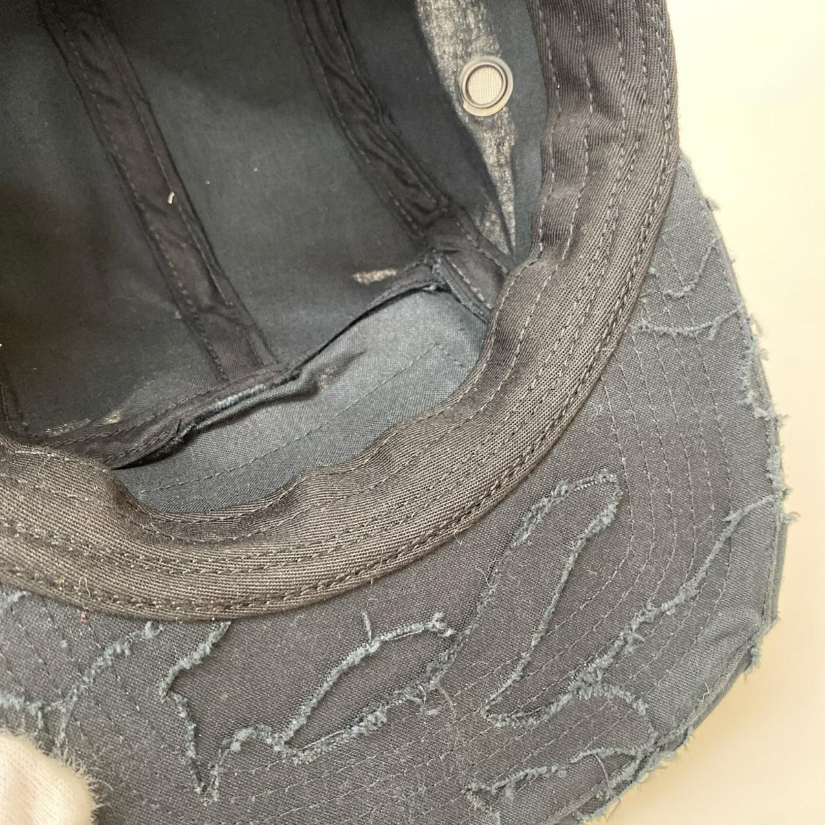 キャップ Layered camo camp cap ブラック