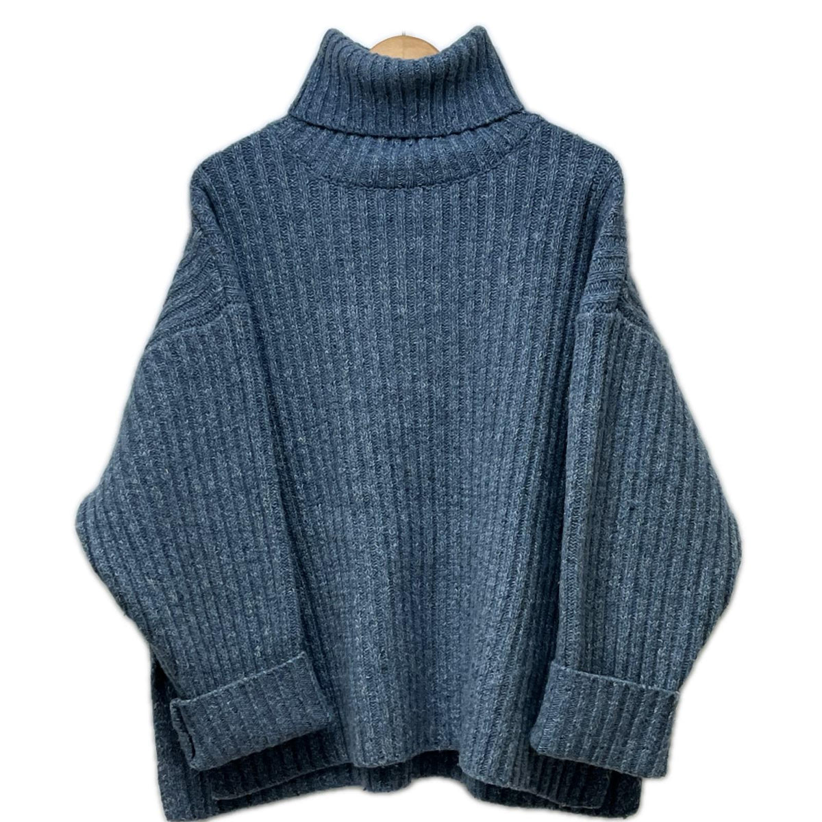 ニット CLANE 23AW/MIXYARN WIDE RIB TURTLE KNIT TOPS 1 1
