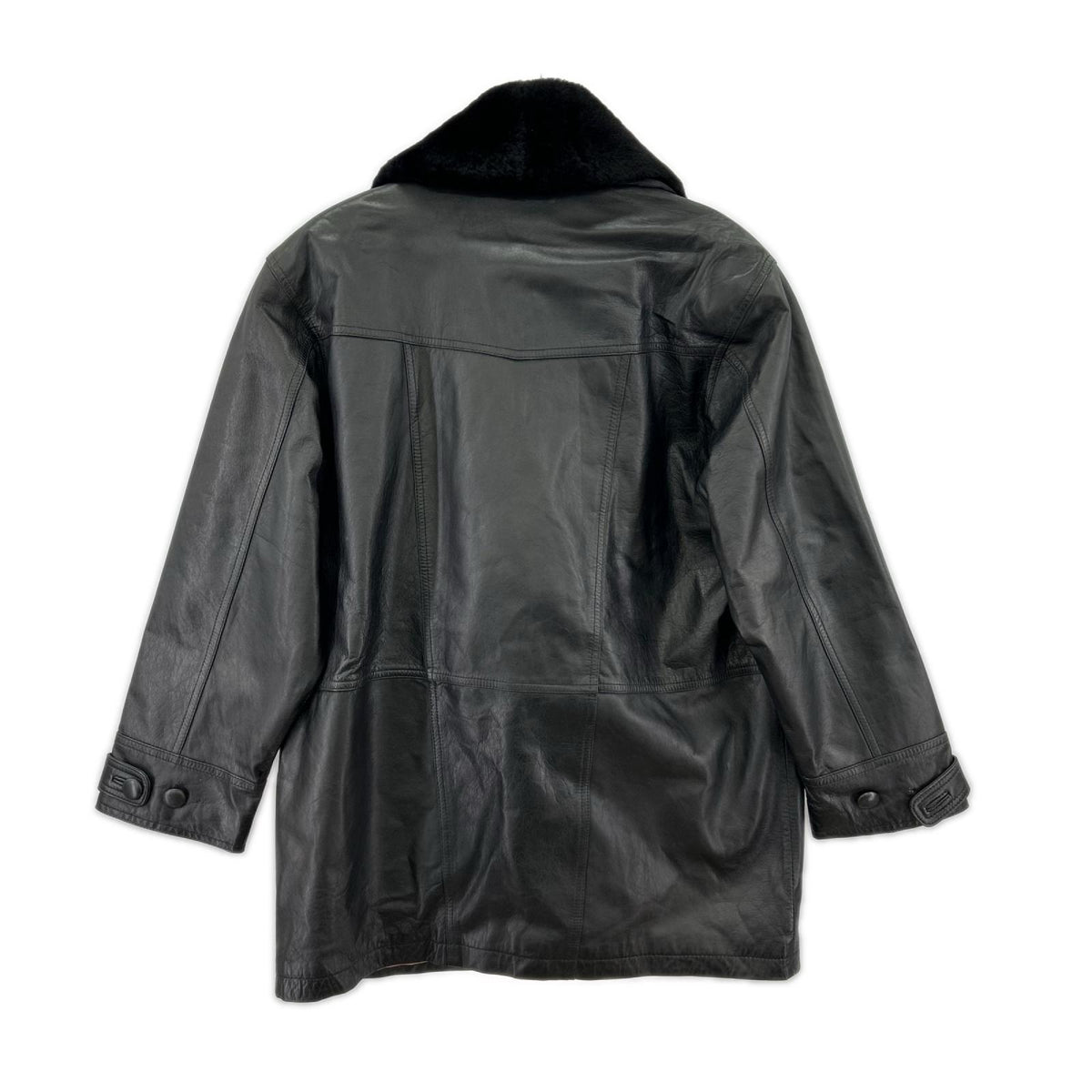 レザージャケット MIRALGO ファーコート BLK L L ブラック