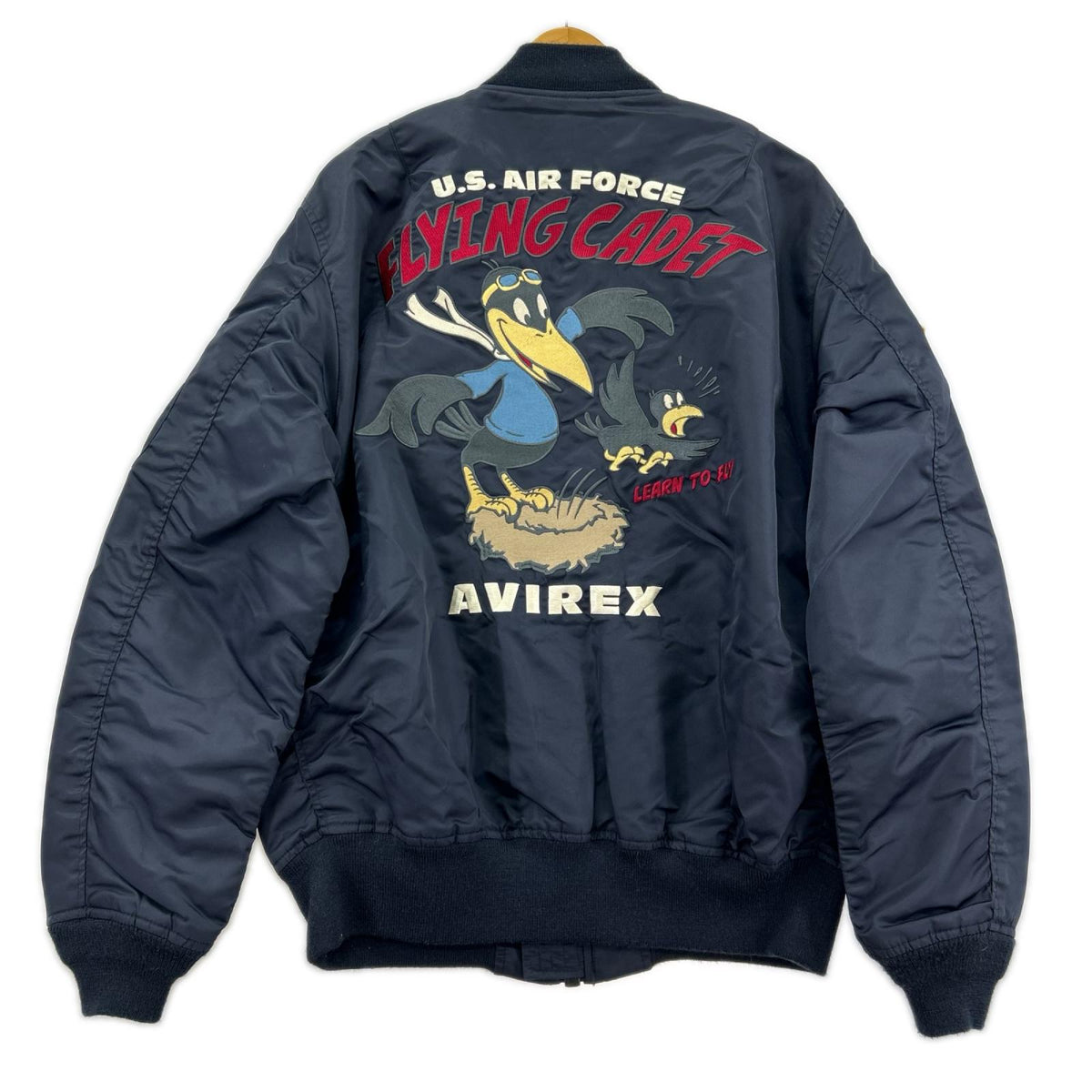 ジャケット AVIREX LIGHT MA-1 FLYING CADET 6112104 ネイビー(XL) ネイビー