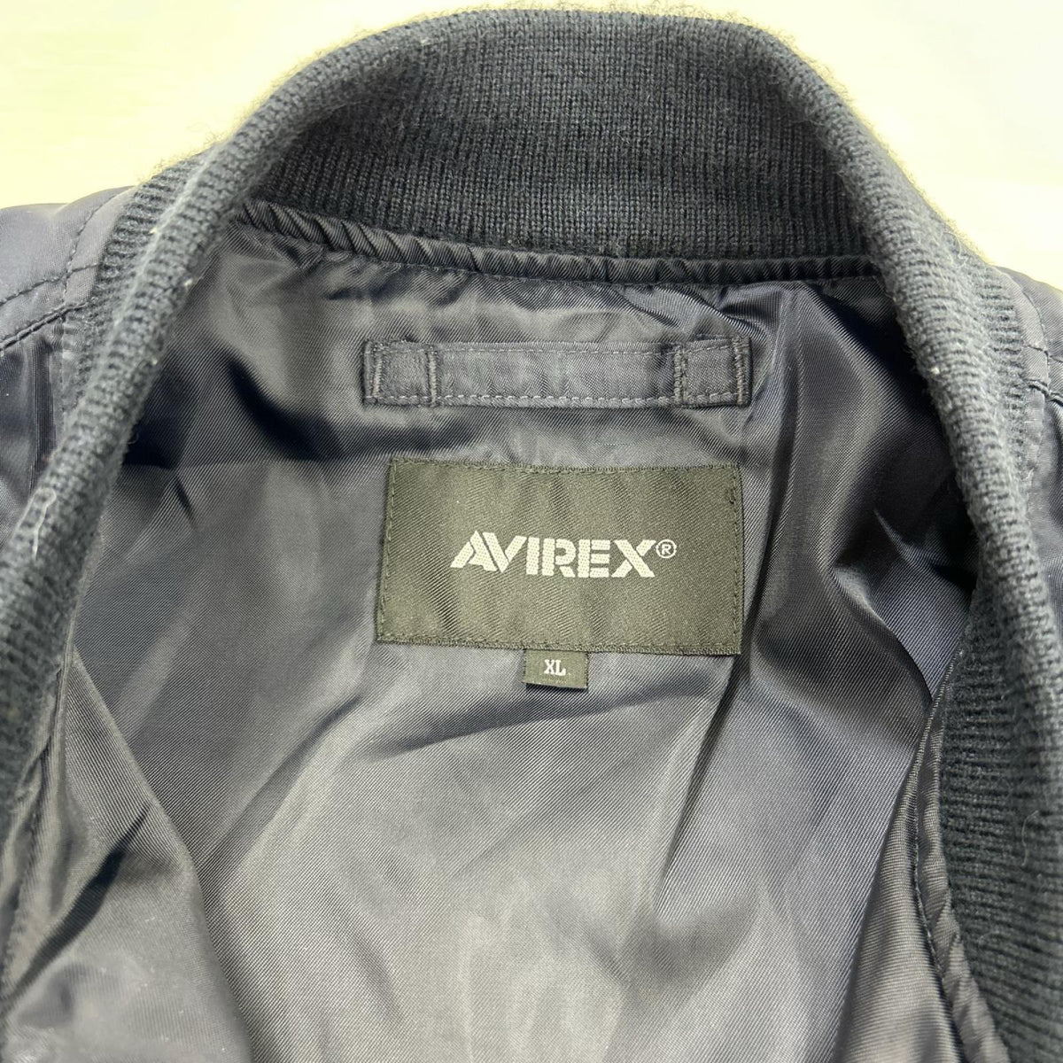 ジャケット AVIREX LIGHT MA-1 FLYING CADET 6112104 ネイビー(XL) ネイビー