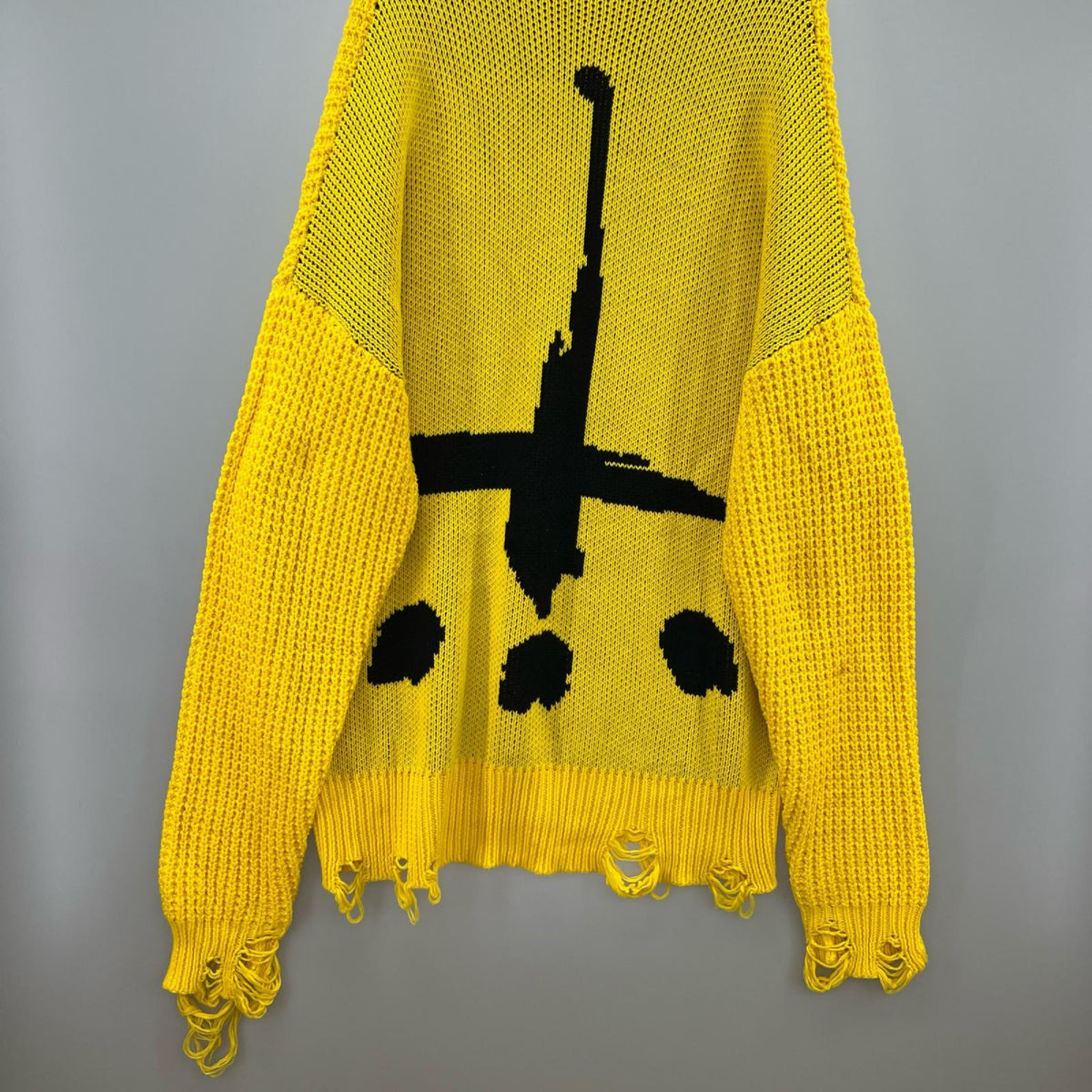 ニット CVTVLIST 22AW CRASH KNIT 2201010202 黄 (F) フリー イエロー