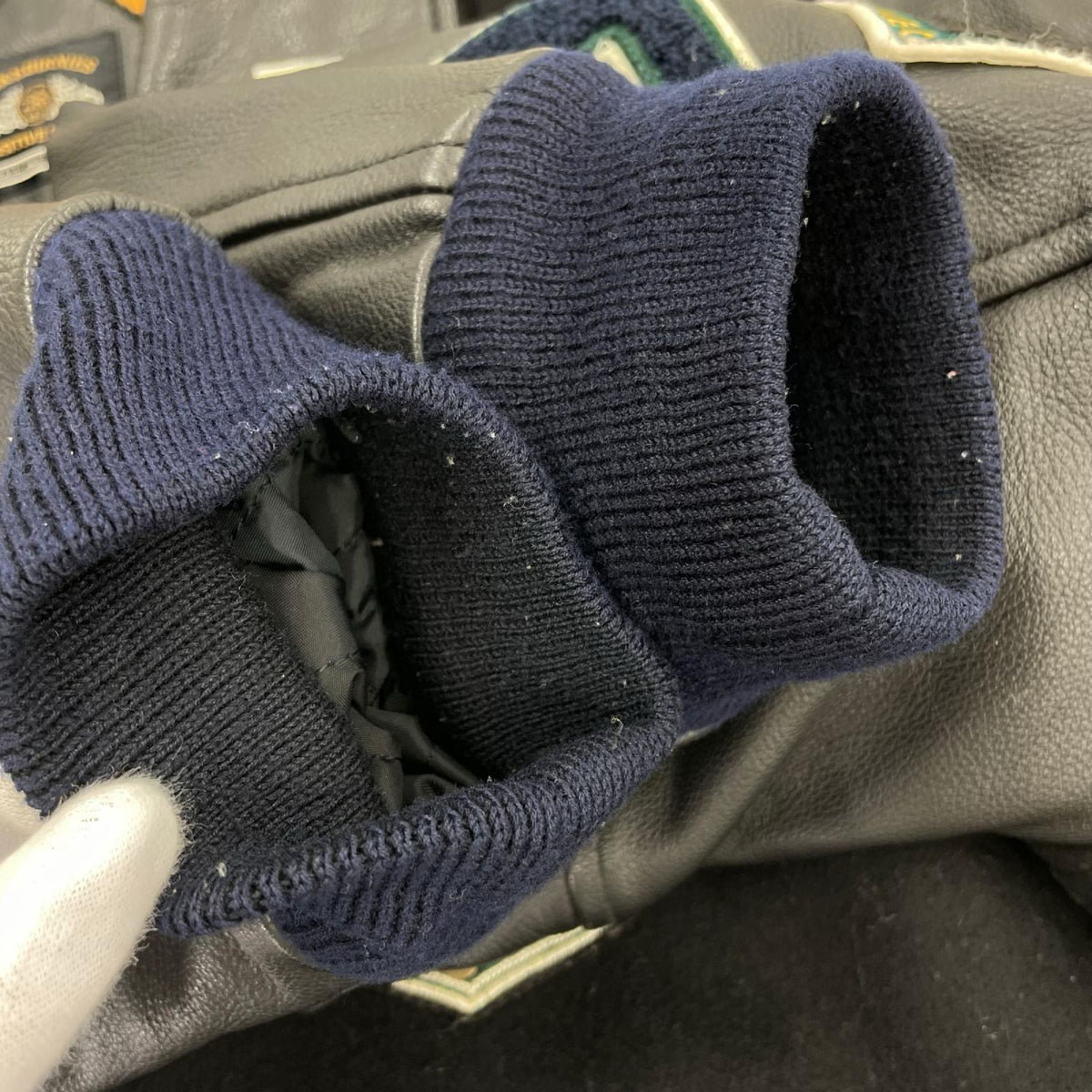 ジャケット MIKEBIRNIES スタジャン L ブラック