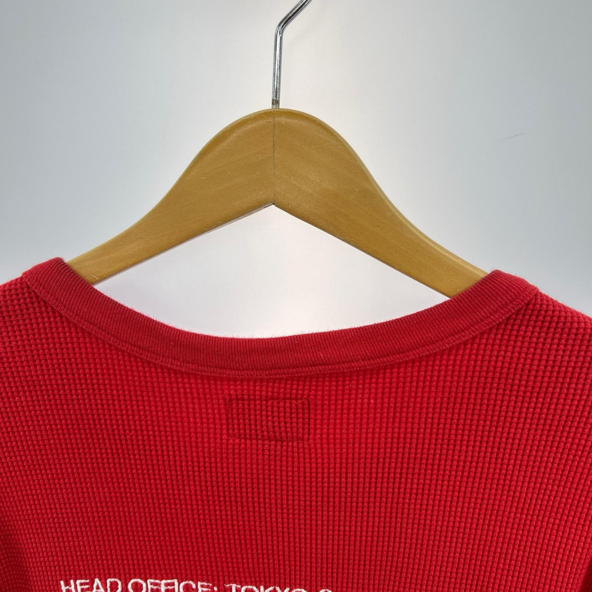 長袖Tシャツ 19FW HQ Waffle Thermal (L) L レッド