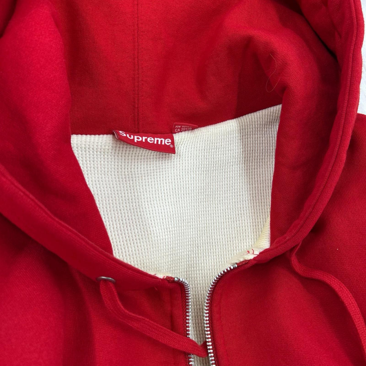 パーカー 19FW Thermal Zip Up Hooded Sweatshirt L L レッド