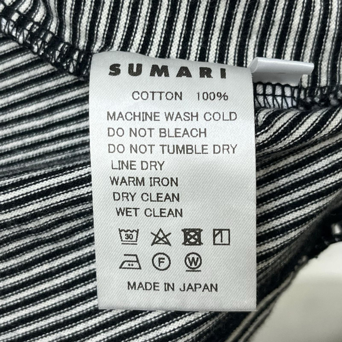 半袖Tシャツ SUMARI HEMCODE BORDER T-SHIRT ボーダーTee 2 2