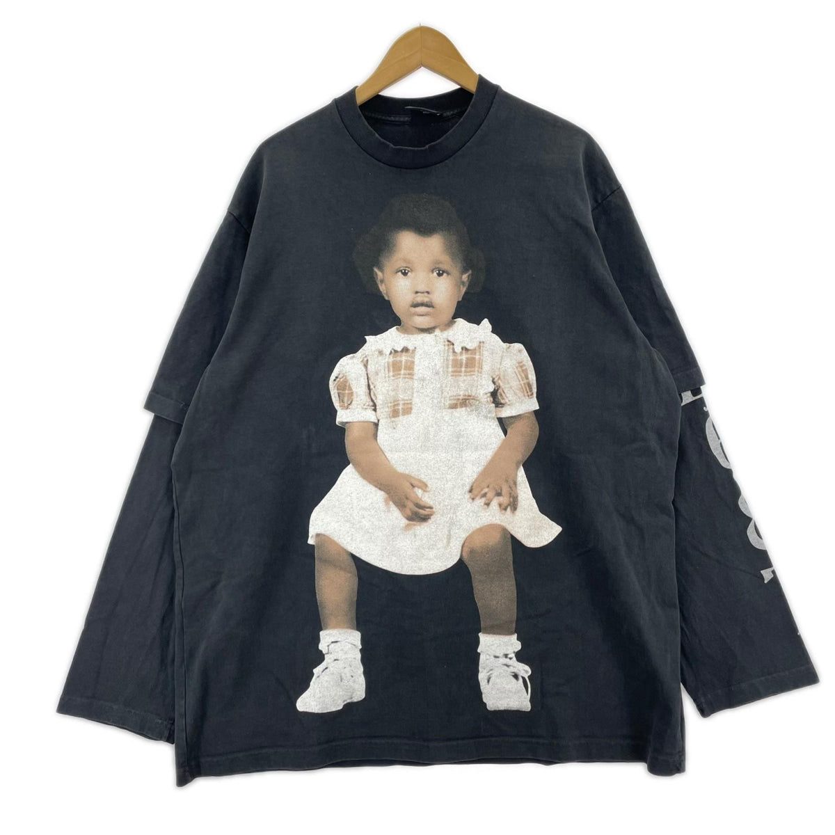長袖Tシャツ 2 LAYER LONG SLEEVE T-SHIRT L ブラック
