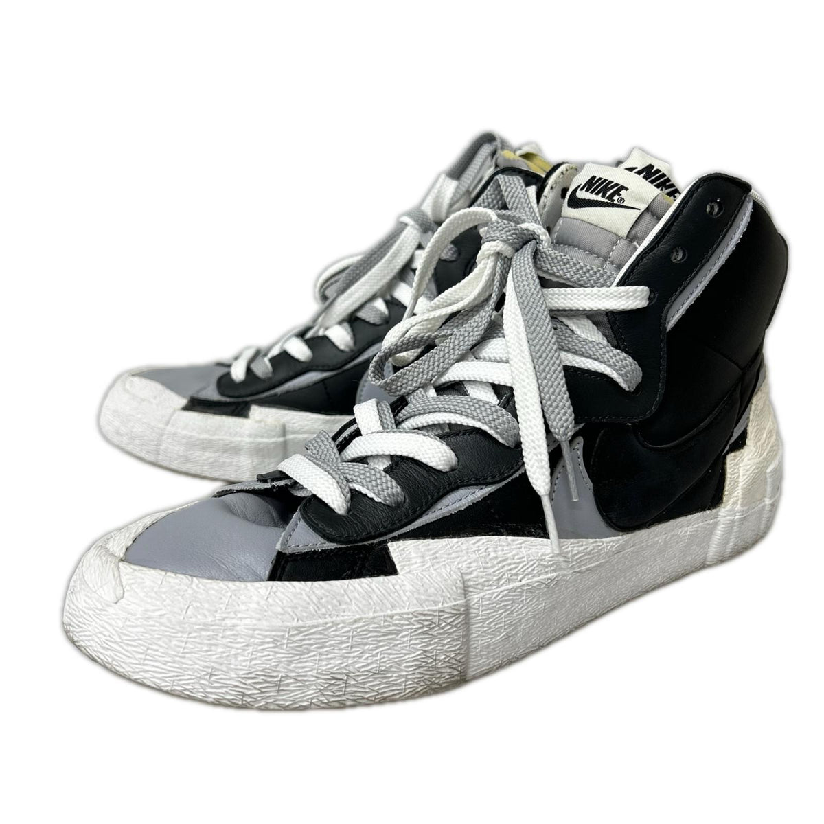 スニーカー ×sacai BLAZER MID "BLACK/WOLF GREY/WHITE 28.5cm (US10 1/2 UK10 EU47)