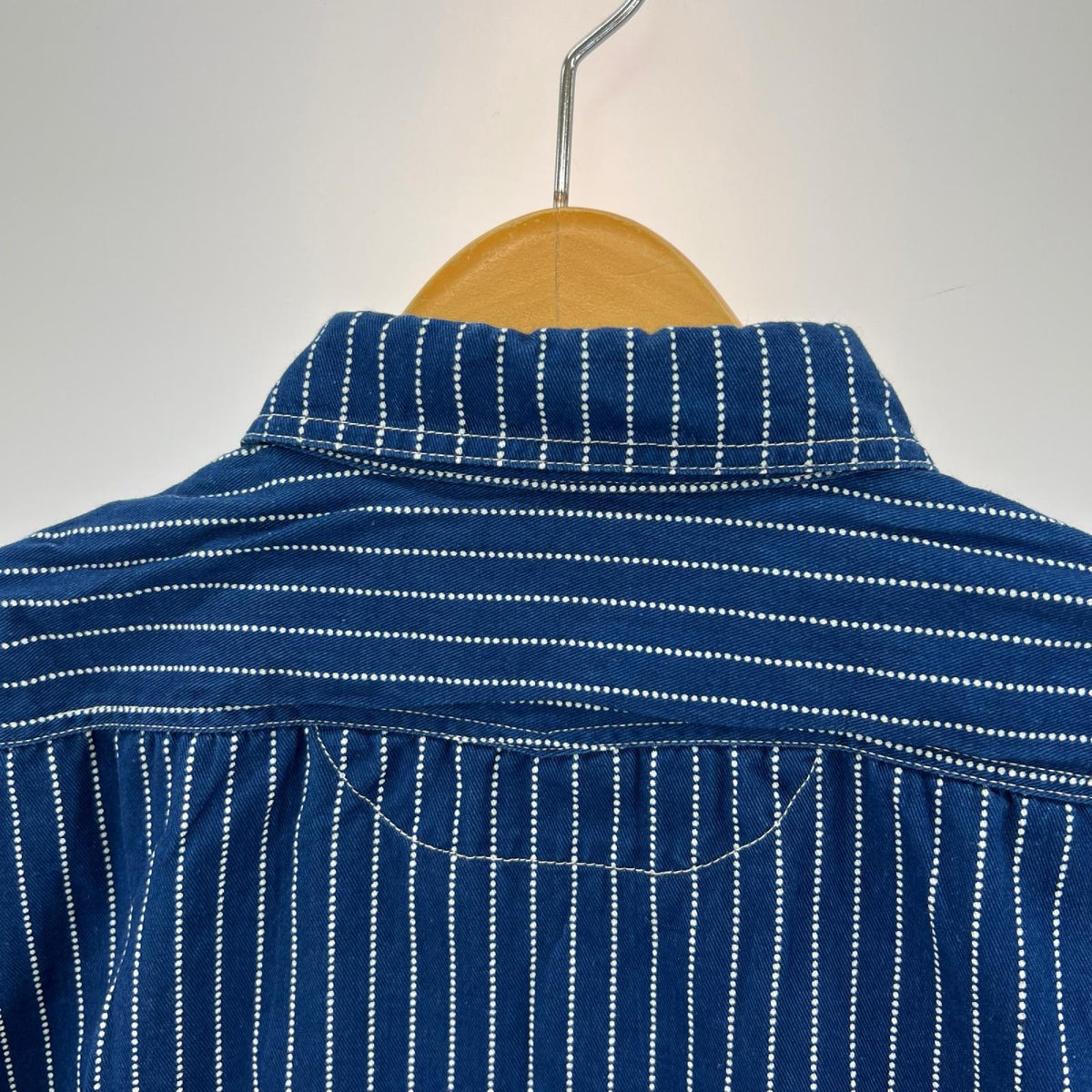 半袖シャツ ウォバッシュ ストライプシャツ (M) M