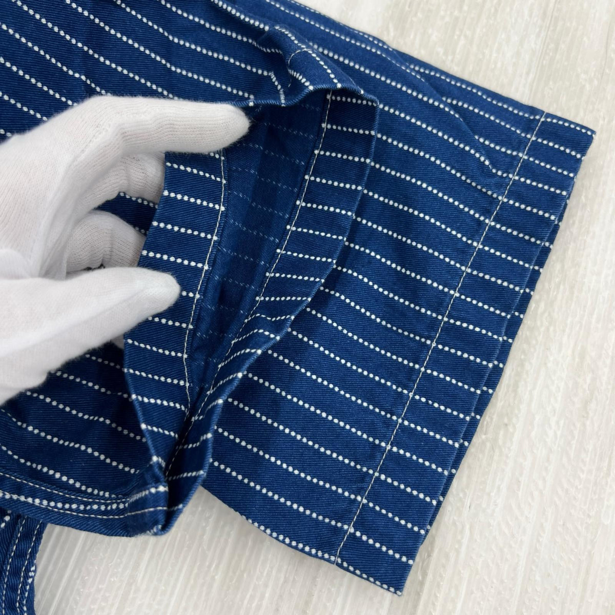 半袖シャツ ウォバッシュ ストライプシャツ (M) M