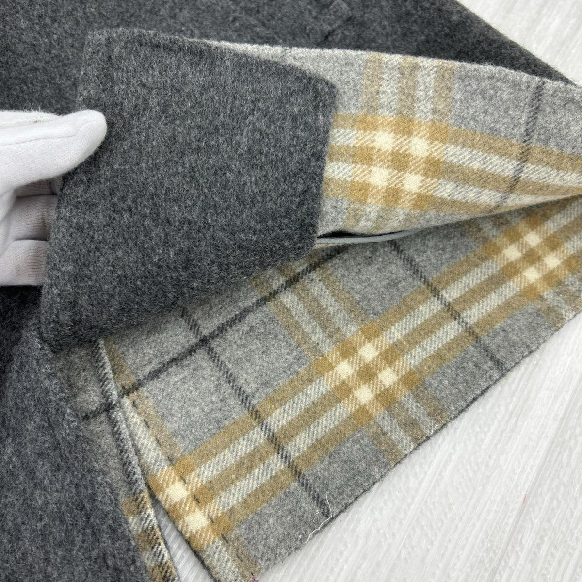 ジャケット カシミヤ混 ウールジャケット グレー