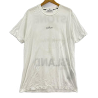 半袖Tシャツ MARBLE THREE 白 L ホワイト
