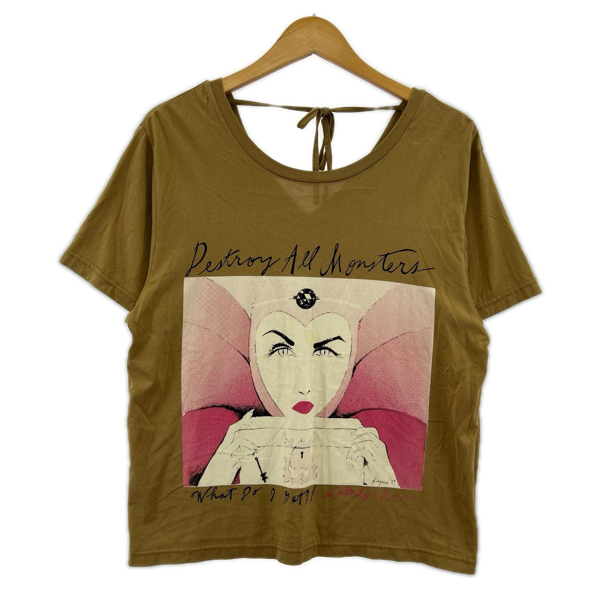 半袖Tシャツ Vネック BEG (F) フリー ブラウン